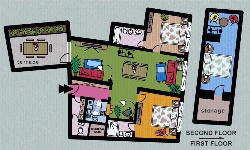 Krakovska Terraces Apartment Prag
